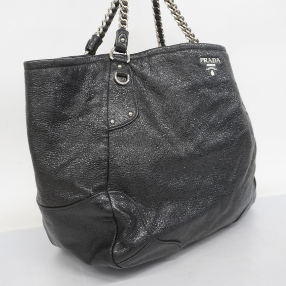 PRADA Leather Black Tote Bag - Picture 2 of 10